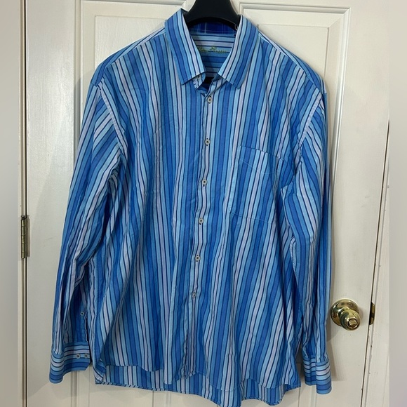 Alan Flusser Men’s XXL Long Sleeve Striped Button Down Shirt - Picture 1 of 7